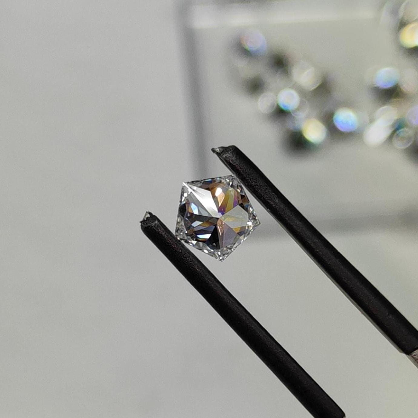 Pentagon Cut Lab Grown Diamond | 0.50ct – 2ct | 5-Sided Fancy Geometric Shape | IGI Certified on Request | Custom Jewelry Option