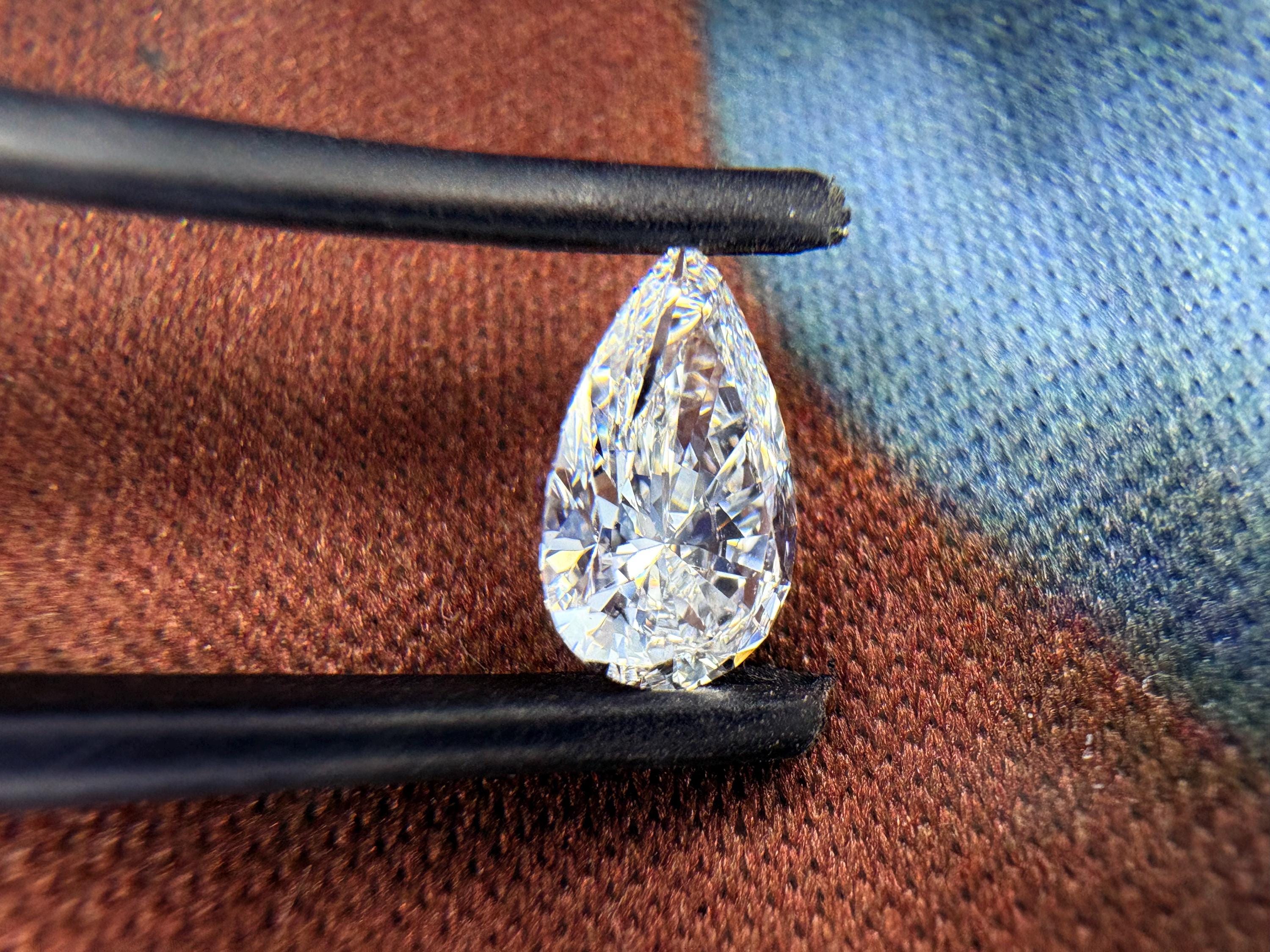 Pear Shape Lab Grown Diamond | 0.50ct – 2ct | Teardrop Cut | IGI Certified on Request | Custom Jewelry Option | Ethical & Conflict-Free